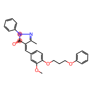 4-[3-methoxy-4-(3-phenoxypropoxy)benzylidene]-5-methyl-2-phenyl-2,4-dihydro-3H-pyrazol-3-one