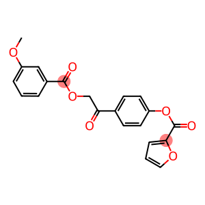 4-{2-[(3-methoxybenzoyl)oxy]acetyl}phenyl 2-furoate