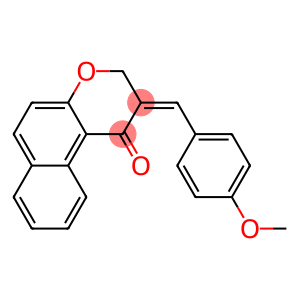 2-(4-methoxybenzylidene)-2,3-dihydro-1H-benzo[f]chromen-1-one