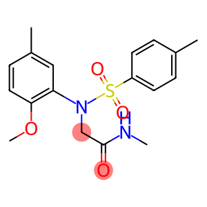 2-{2-methoxy-5-methyl[(4-methylphenyl)sulfonyl]anilino}-N-methylacetamide