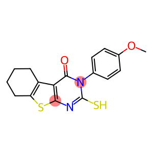 3-(4-methoxyphenyl)-2-sulfanyl-5,6,7,8-tetrahydro[1]benzothieno[2,3-d]pyrimidin-4(3H)-one