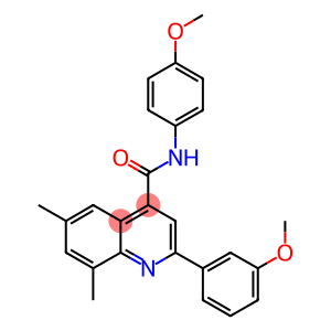 2-(3-methoxyphenyl)-N-(4-methoxyphenyl)-6,8-dimethyl-4-quinolinecarboxamide