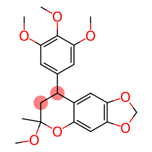 6-methoxy-6-methyl-8-(3,4,5-trimethoxyphenyl)-7,8-dihydro-6H-[1,3]dioxolo[4,5-g]chromene