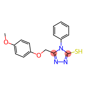 5-[(4-methoxyphenoxy)methyl]-4-phenyl-4H-1,2,4-triazol-3-yl hydrosulfide