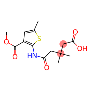 5-{[3-(methoxycarbonyl)-5-methyl-2-thienyl]amino}-3,3-dimethyl-5-oxopentanoic acid