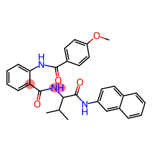 2-[(4-methoxybenzoyl)amino]-N-{2-methyl-1-[(2-naphthylamino)carbonyl]propyl}benzamide