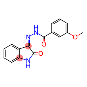 3-(3-METHOXYBENZOYLHYDRAZIDYL)-2-OXOINDOLINE