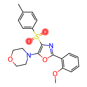 2-(2-methoxyphenyl)-5-morpholin-4-yl-1,3-oxazol-4-yl 4-methylphenyl sulfone