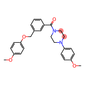 1-{3-[(4-methoxyphenoxy)methyl]benzoyl}-4-(4-methoxyphenyl)piperazine