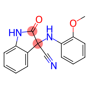 3-(2-methoxyanilino)-2-oxoindoline-3-carbonitrile