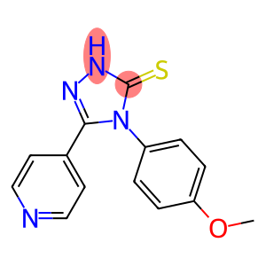 4-(4-methoxyphenyl)-5-(4-pyridinyl)-2,4-dihydro-3H-1,2,4-triazole-3-thione