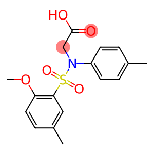 {[(2-methoxy-5-methylphenyl)sulfonyl]-4-methylanilino}acetic acid