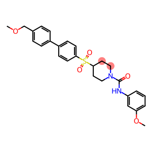 4-([4'-(METHOXYMETHYL)BIPHENYL-4-YL]SULFONYL)-N-(3-METHOXYPHENYL)PIPERIDINE-1-CARBOXAMIDE