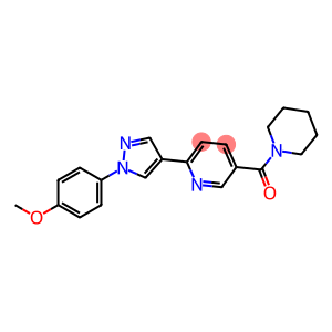 2-[1-(4-METHOXYPHENYL)-1H-PYRAZOL-4-YL]-5-(PIPERIDIN-1-YLCARBONYL)PYRIDINE