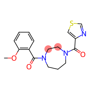 1-(2-METHOXYBENZOYL)-4-(1,3-THIAZOL-4-YLCARBONYL)-1,4-DIAZEPANE