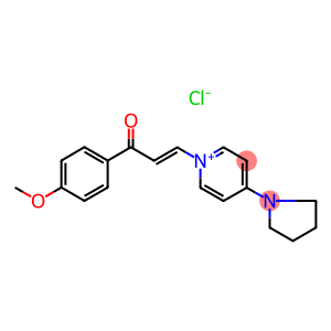 1-(4-METHOXYPHENYL)-3-(4-TETRAHYDRO-1H-PYRROL-1-YLPYRIDINIUM-1-YL)PROP-2-EN-1-ONE CHLORIDE