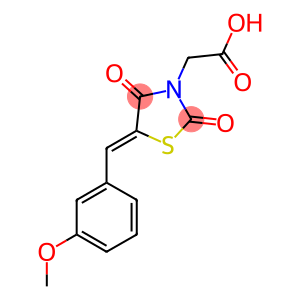 [5-(3-METHOXY-BENZYLIDENE)-2,4-DIOXO-THIAZOLIDIN-3-YL]-ACETIC ACID