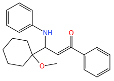 3-(1-METHOXY-CYCLOHEXYL)-1-PHENYL-3-PHENYLAMINO-PROPENONE