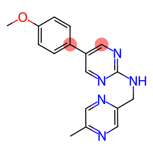 5-(4-METHOXYPHENYL)-N-[(5-METHYLPYRAZIN-2-YL)METHYL]PYRIMIDIN-2-AMINE