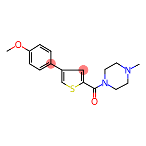 1-[[4-(4-METHOXYPHENYL)THIOPHEN-2-YL]CARBONYL]-4-METHYLPIPERAZINE