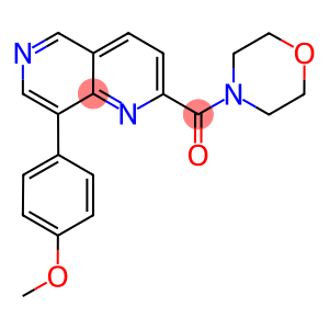 8-(4-METHOXYPHENYL)-2-(MORPHOLIN-4-YLCARBONYL)-1,6-NAPHTHYRIDINE