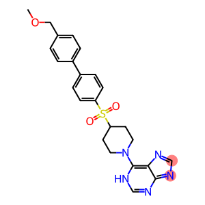 6-(4-([4'-(METHOXYMETHYL)BIPHENYL-4-YL]SULFONYL)PIPERIDIN-1-YL)-1H-PURINE