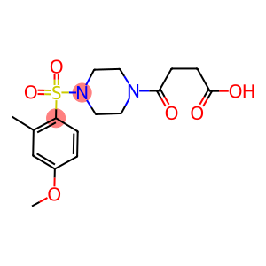 4-(4-[(4-METHOXY-2-METHYLPHENYL)SULFONYL]PIPERAZIN-1-YL)-4-OXOBUTANOIC ACID