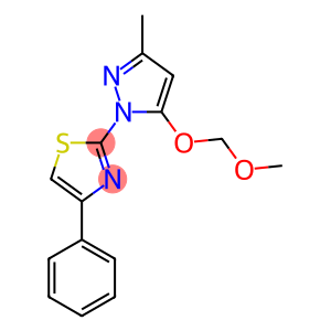 2-[5-(METHOXYMETHOXY)-3-METHYL-1H-PYRAZOL-1-YL]-4-PHENYL-1,3-THIAZOLE