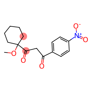 1-(1-METHOXY-CYCLOHEXYL)-3-(4-NITRO-PHENYL)-PROPANE-1,3-DIONE