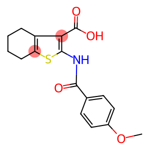 2-(4-METHOXY-BENZOYLAMINO)-4,5,6,7-TETRAHYDRO-BENZO[B]THIOPHENE-3-CARBOXYLIC ACID