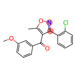 4-(3-METHOXYBENZOYL)-3-(2-CHLOROPHENYL)-5-METHYLISOXAZOLE