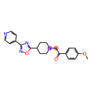 1-(4-METHOXYPHENYL)-2-[4-(3-PYRIDIN-4-YL-1,2,4-OXADIAZOL-5-YL)PIPERIDIN-1-YL]ETHANONE