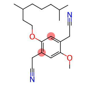 2-METHOXY-5-(3',7'-DIMETHYLOCTYLOXY)BENZENE-1,4-DIACETONITRILE