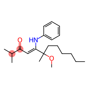 6-METHOXY-2,6-DIMETHYL-5-PHENYLAMINO-DODEC-4-EN-3-ONE