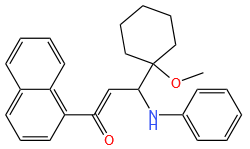 3-(1-METHOXY-CYCLOHEXYL)-1-NAPHTHALEN-1-YL-3-PHENYLAMINO-PROPENONE