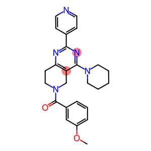 (3-METHOXY-PHENYL)-(4-PIPERIDIN-1-YL-2-PYRIDIN-4-YL-7,8-DIHYDRO-5H-PYRIDO[4,3-D]PYRIMIDIN-6-YL)-METHANONE