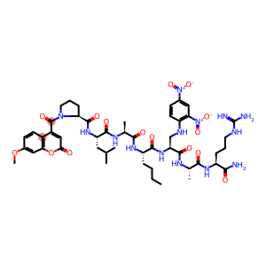 7-METHOXYCOUMARIN-4-ACETYL-PRO-LEU-ALA-NVA-L-(2,4-DINITROPHENYL)DIAMINOPROPIONYL-ALA-ARG-AMIDE