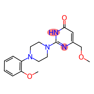 6-(METHOXYMETHYL)-2-[4-(2-METHOXYPHENYL)PIPERAZIN-1-YL]PYRIMIDIN-4(3H)-ONE