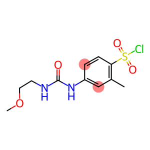 4-[3-(2-METHOXY-ETHYL)-UREIDO]-2-METHYL-BENZENESULFONYL CHLORIDE