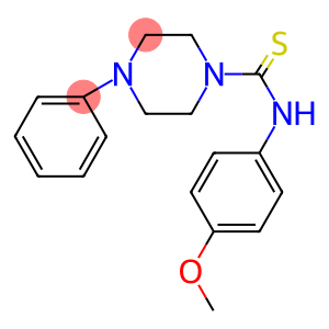 ((4-METHOXYPHENYL)AMINO)(4-PHENYLPIPERAZINYL)METHANE-1-THIONE