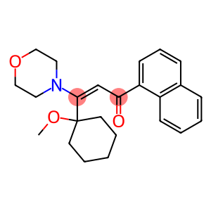 3-(1-METHOXY-CYCLOHEXYL)-3-MORPHOLIN-4-YL-1-NAPHTHALEN-1-YL-PROPENONE