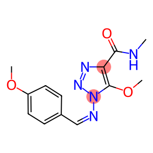 5-METHOXY-1-{[(1Z)-(4-METHOXYPHENYL)METHYLENE]AMINO}-N-METHYL-1H-1,2,3-TRIAZOLE-4-CARBOXAMIDE