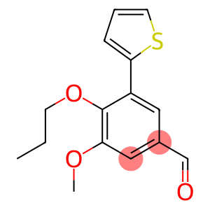 3-methoxy-4-propoxy-5-thien-2-ylbenzaldehyde