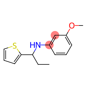 3-methoxy-N-[1-(thiophen-2-yl)propyl]aniline