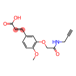 3-{4-methoxy-3-[(prop-2-yn-1-ylcarbamoyl)methoxy]phenyl}prop-2-enoic acid