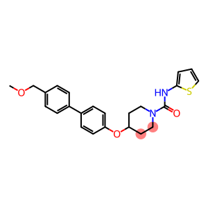 4-([4'-(METHOXYMETHYL)BIPHENYL-4-YL]OXY)-N-2-THIENYLPIPERIDINE-1-CARBOXAMIDE