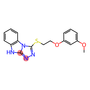 3-([2-(3-METHOXYPHENOXY)ETHYL]THIO)-9H-[1,2,4]TRIAZOLO[4,3-A]BENZIMIDAZOLE