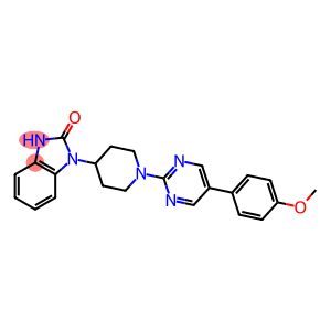 1-(1-[5-(4-METHOXYPHENYL)PYRIMIDIN-2-YL]PIPERIDIN-4-YL)-1,3-DIHYDRO-2H-BENZIMIDAZOL-2-ONE