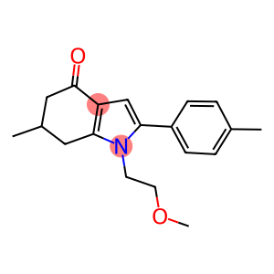 1-(2-METHOXYETHYL)-6-METHYL-2-(4-METHYLPHENYL)-5,6,7-TRIHYDROINDOL-4-ONE