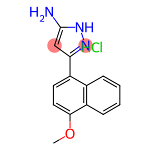5-(4-METHOXY-NAPHTHALEN-1-YL)-2H-PYRAZOL-3-YLAMINE HYDROCHLORIDE
